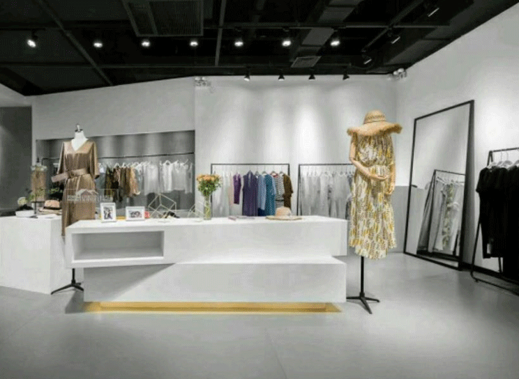 女裝專賣(mài)服飾店裝飾